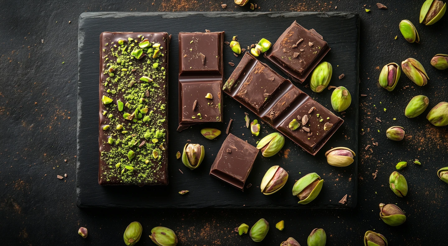 Ciocolată Dubai cu Fistic și Kataifi